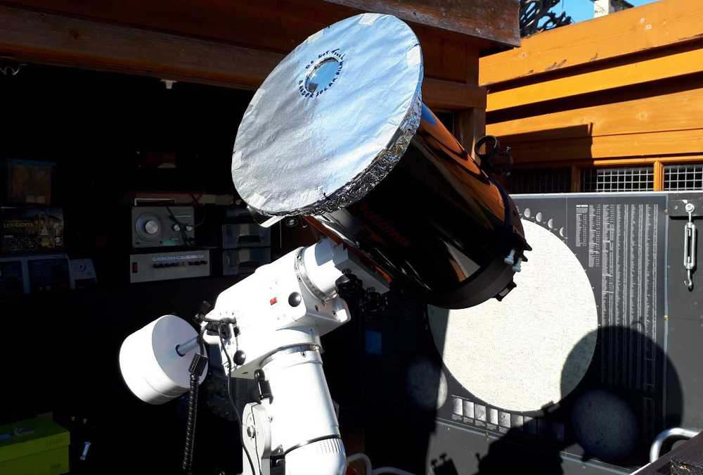 Celestron 8-inch SCT with solar filter